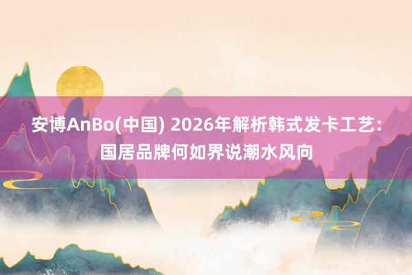 安博AnBo(中国) 2026年解析韩式发卡工艺：国居品牌何如界说潮水风向