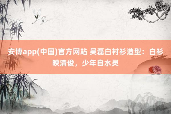 安博app(中国)官方网站 吴磊白衬衫造型：白衫映清俊，少年自水灵