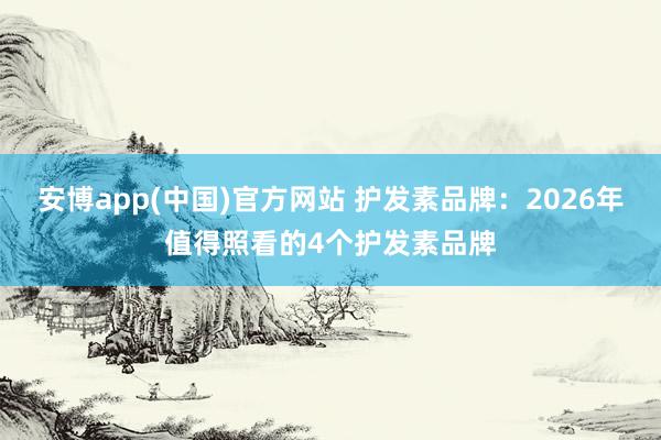 安博app(中国)官方网站 护发素品牌：2026年值得照看的4个护发素品牌