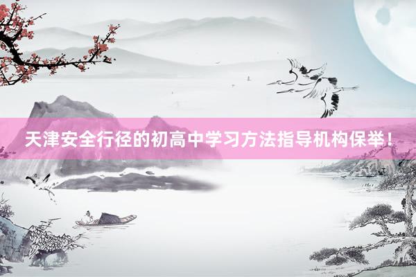 天津安全行径的初高中学习方法指导机构保举！