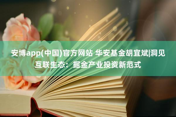 安博app(中国)官方网站 华安基金胡宜斌|洞见互联生态：掘金产业投资新范式